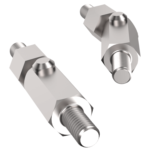 סטנדוף עם ציר M3x18 Brass מצופה ניקל