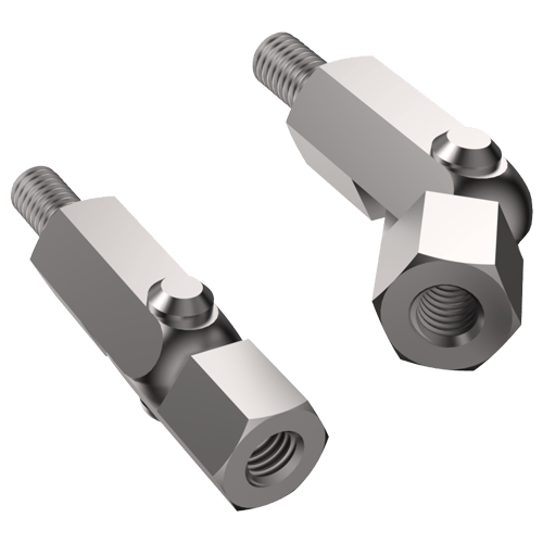 סטנדוף עם ציר M3/SW5,5x15 Brass מצופה ניקל