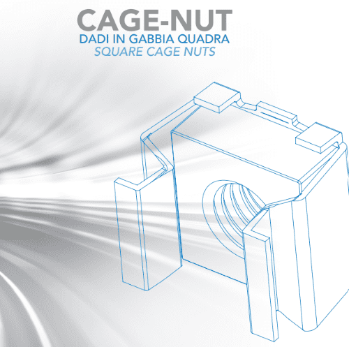 CAGE-NUT אומי כלוב מרובעים